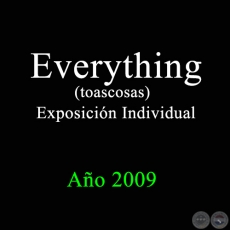 Everything (toascosas) - Exposición Individual - Febrero del 2009